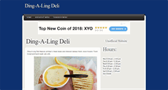 Desktop Screenshot of dingalingdeli.com