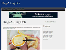 Tablet Screenshot of dingalingdeli.com